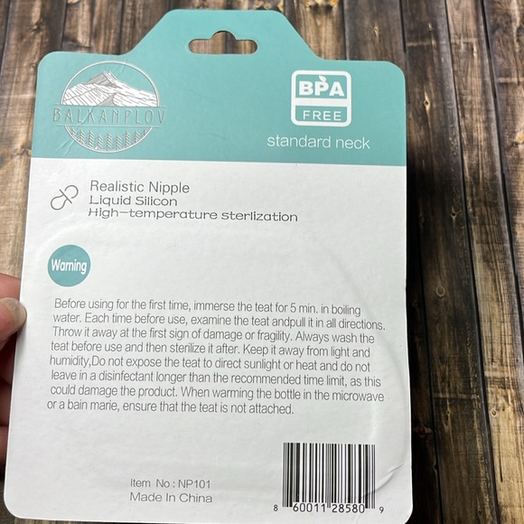 5for$10 Balkanplov Realistic Silicon Nipple BPA-FREE Baby Accessories NWT - Picture 3 of 4